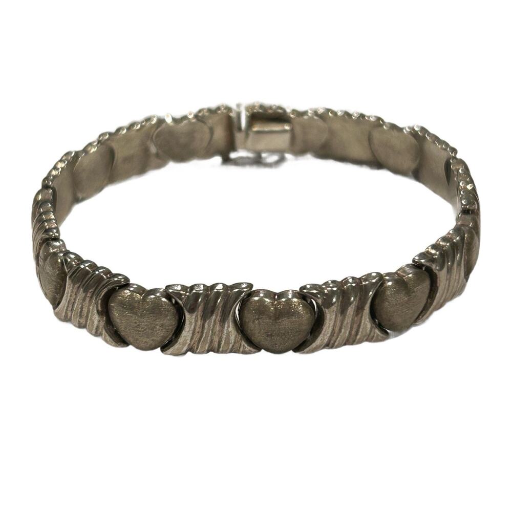 925 Italy SU Heart Bracelet